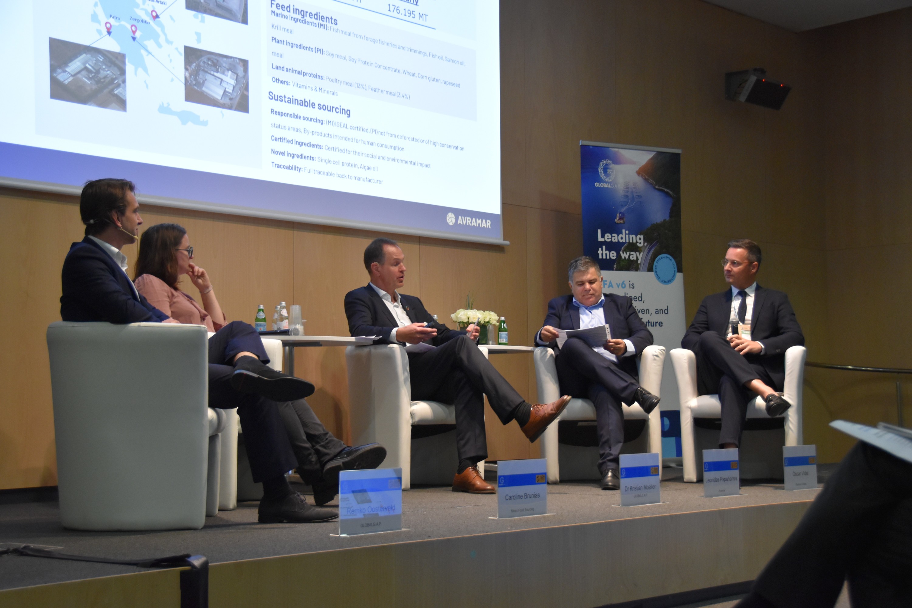 Image of the GLOBALG.A.P. panel discussion at Seafood Expo Global 2023