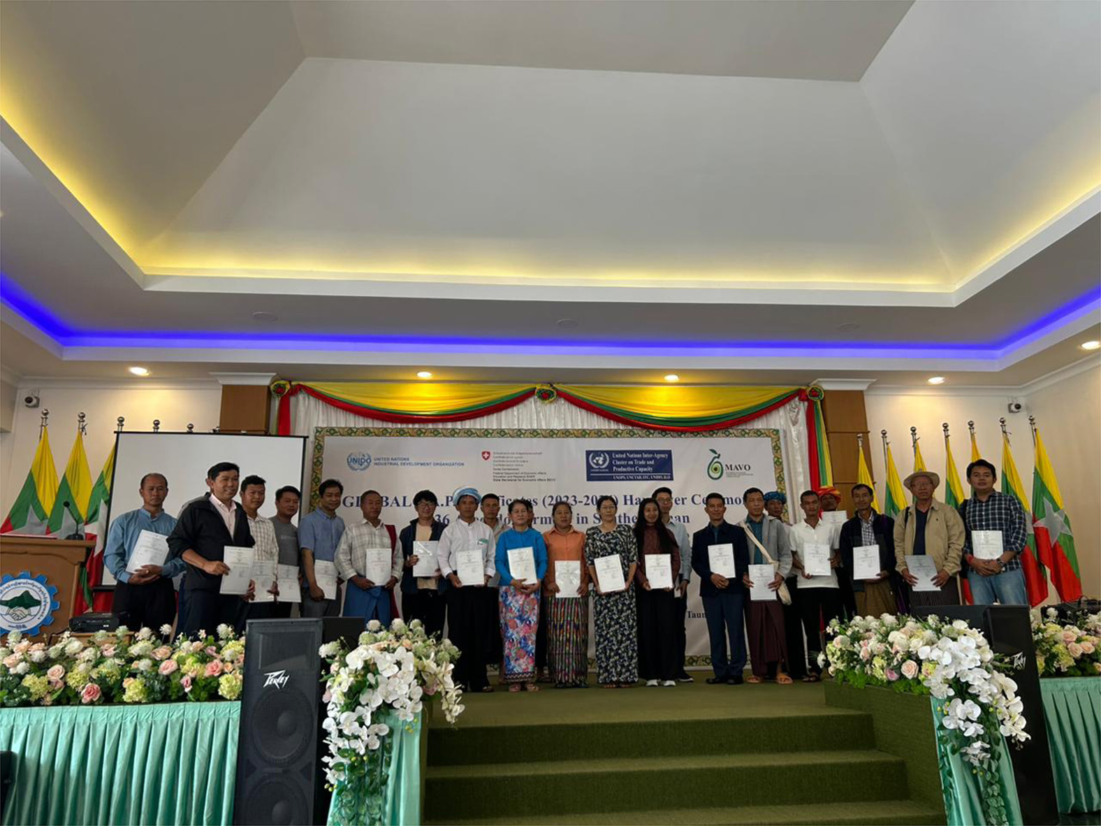 Participants in a GLOBALG.A.P. Capacity Building project in Myanmar.