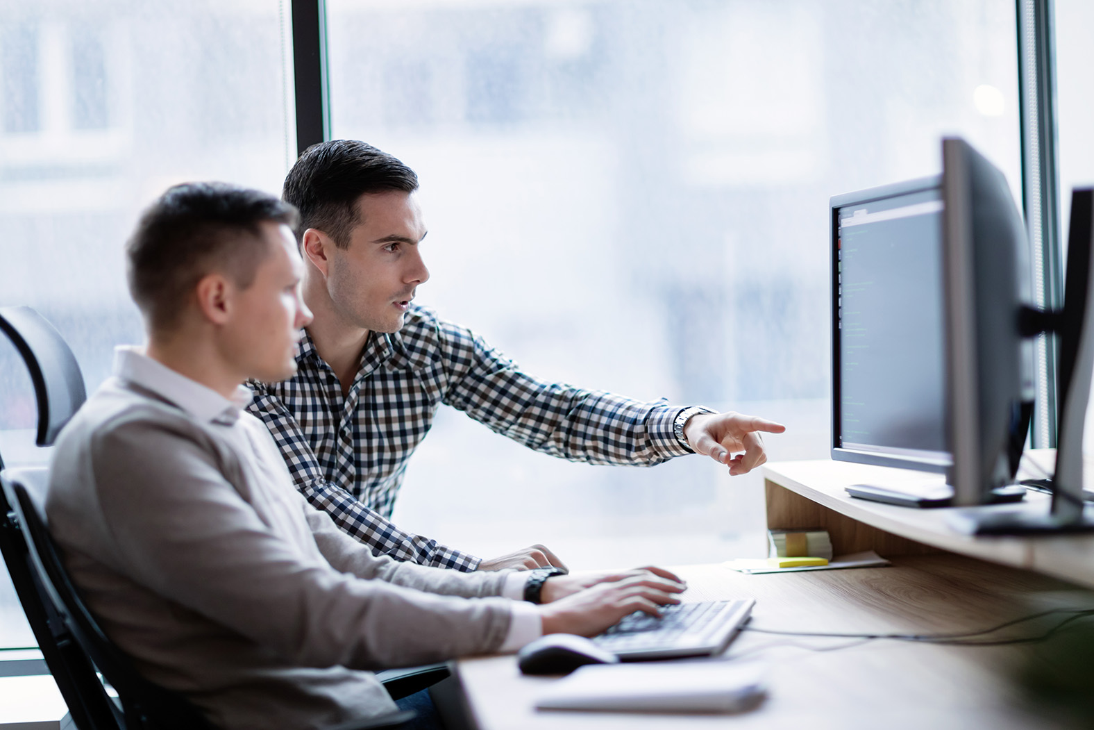 Image of certification body staff registering auditors in the IT systems