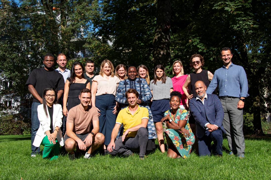 Team members at Stadtgarten, just outside of the office
