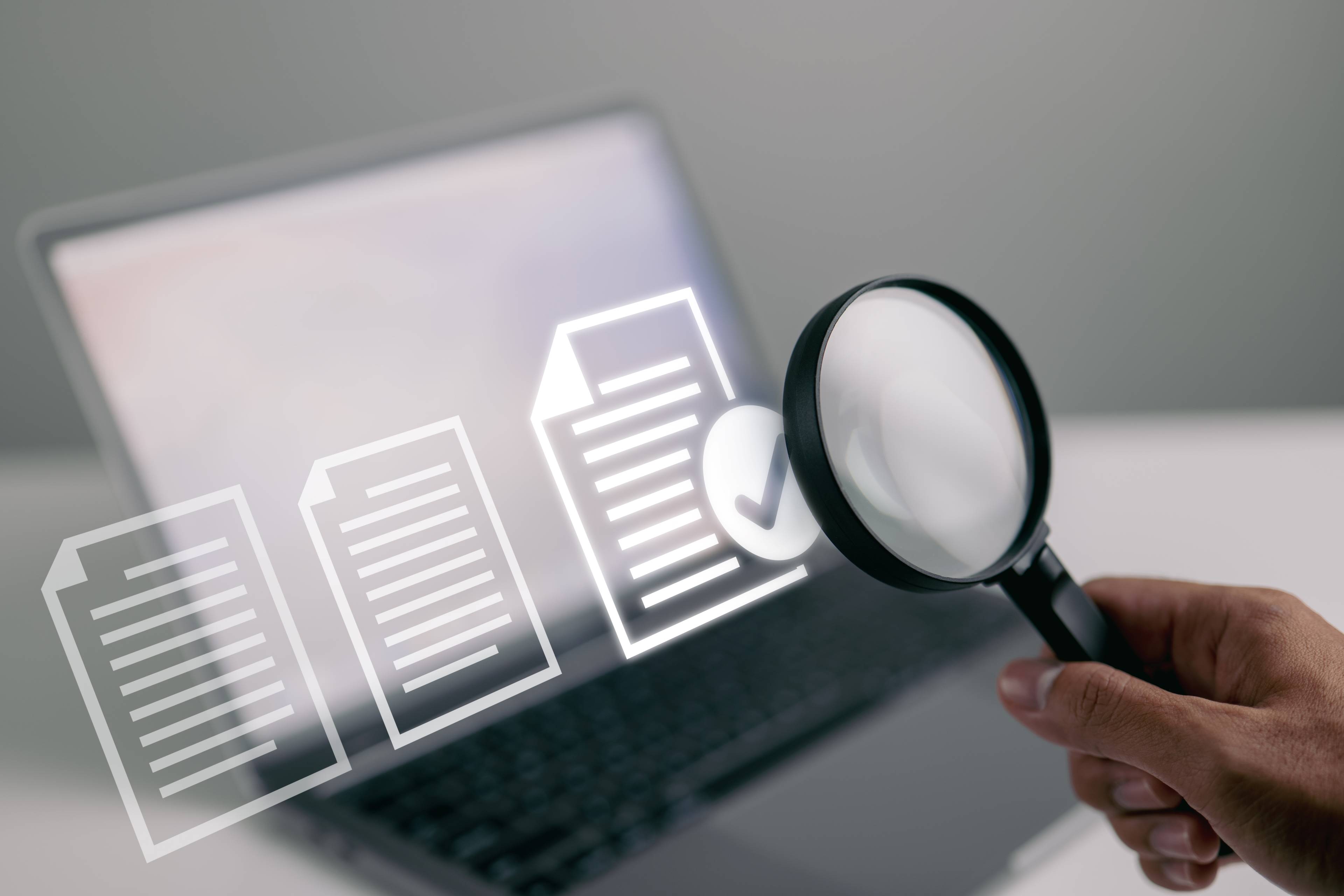 Image of a stakeholder searching for the latest updates of a document