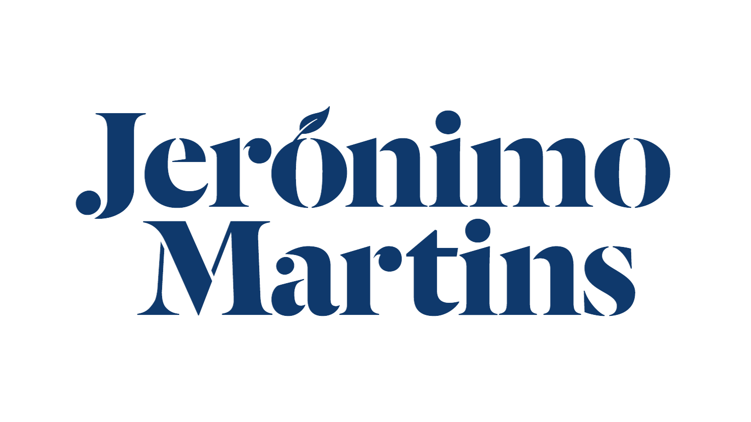 Jerónimo Martins Group logo in navy blue on a white background