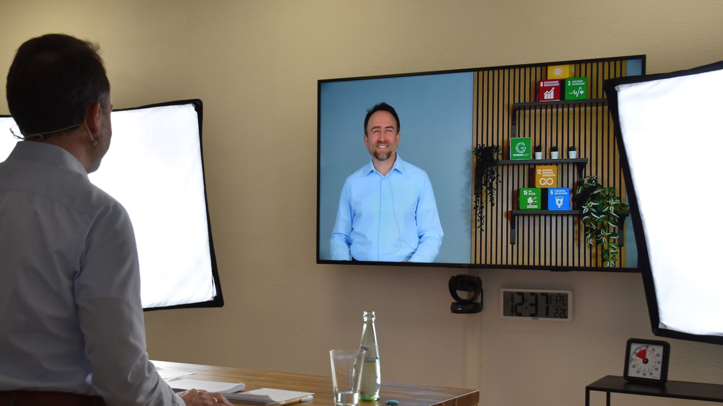 GLOBALG.A.P. Senior Technical Expert Rene Capote behind the scenes of the Biodiversity day virtual panel discussion