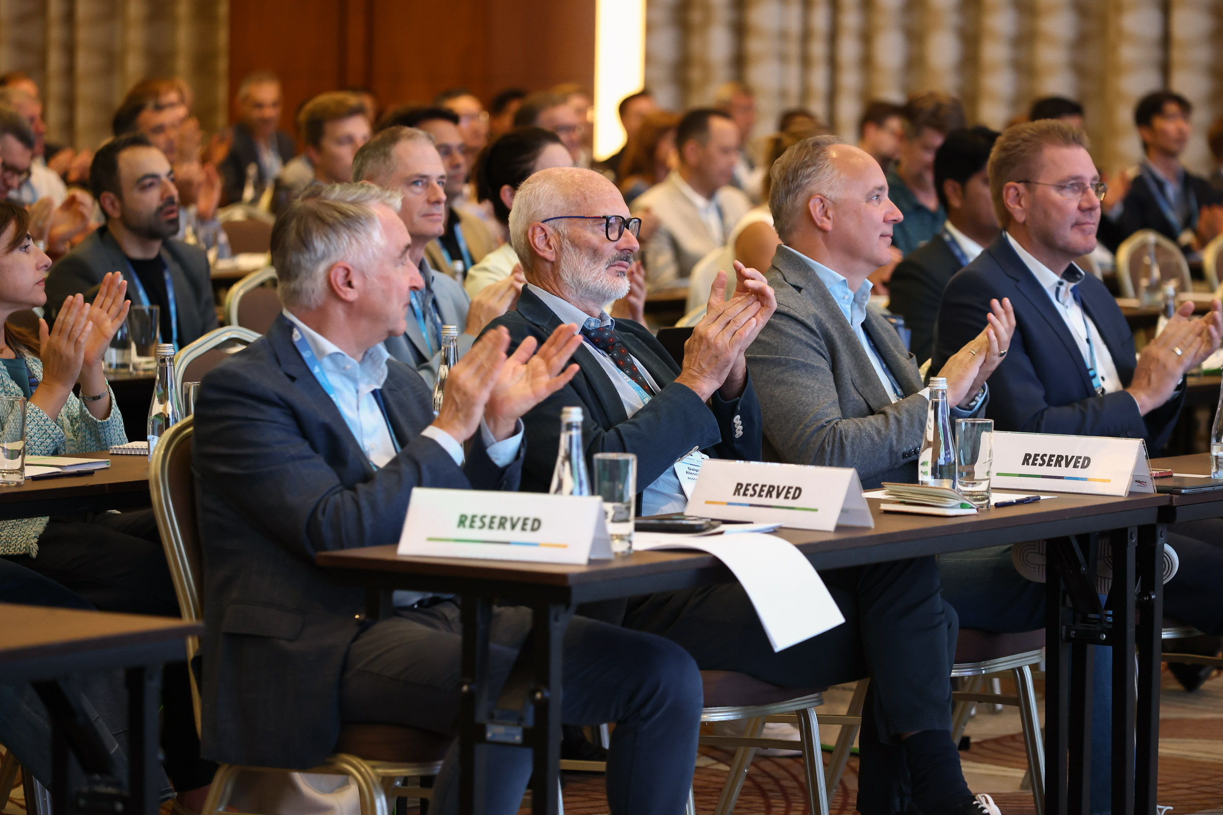 GLOBALG.A.P. Advisory Board members take front row in the audience for the GLOBALG.A.P. SUMMIT 2024 plenary sessions