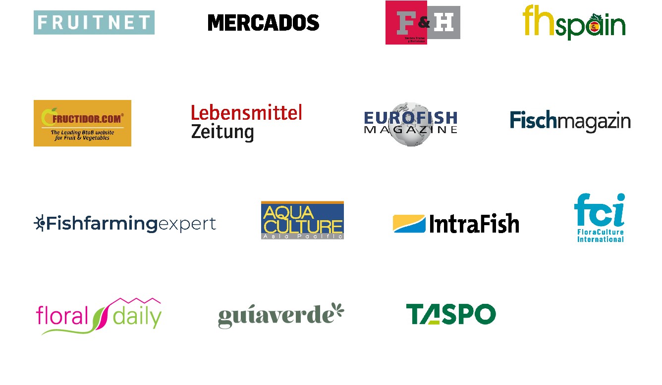 Logos of GLOBALG.A.P. media partners